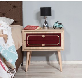 Mesa de Cabeceira Two – Carvalho Sonoma – 60x61x40 cm