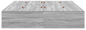 Cama de Armazenamento vidaXL Cinza Sonoma 160x200 cm
