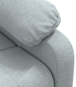 Poltrona de massagens tecido cinzento-claro