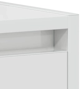 Armário casa de banho 60x33x61 cm contrapl. branco brilhante