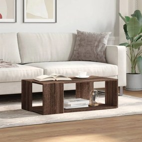 Mesa de centro 89,5x48x30cm derivados madeira carvalho castanho
