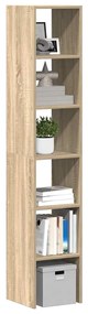 vidaXL Estantes 2 pcs empilháveis 30x30x80 cm derivados madeira sonoma