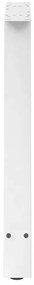 Pés para mesa de jantar em formato A, 2 peças, branco, 80x (72-73) cm,