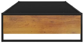 Estrutura de cama 90x200 cm metal preto