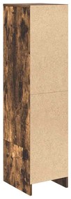 Aparador alto 29,5x34x119,5cm deriv. madeira carvalho fumado