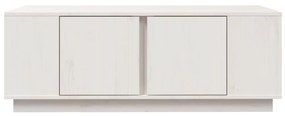 Mesa de centro 110x50x40 cm pinho maciço branco