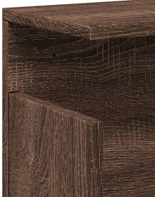 Armário de parede 60x20x30 cm deriv. madeira carvalho castanho