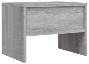 Mesa cabeceira 2 pcs 40x30x30 cm derivados madeira cinza sonoma