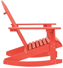 Cadeira de jardim Adirondack de baloiço abeto maciço vermelho