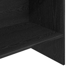 Gabinete de Livros Carvalho preto 60 x 35 x 180 cm