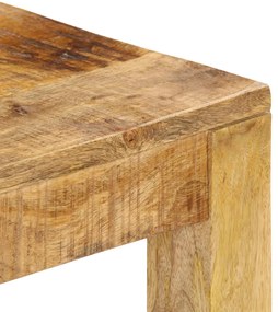 Mesa de centro em madeira de mangueira maciça 80x80x40cm