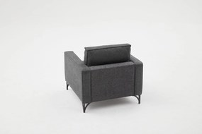 **** Sofá de 1 Lugar Berlin – Antracite – 90x83x91 cm

**