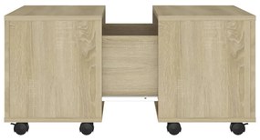 Mesa de centro 60x60x38 cm derivados de madeira carvalho sonoma