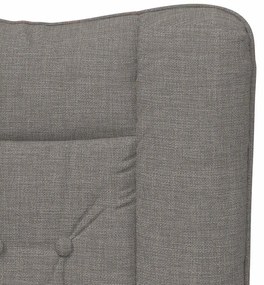 Cadeira Relaxante vidaXL em Tecidos Taupe