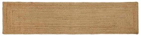 vidaXL Tapete de Área Bege 60 x 400 cm Juta