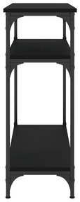 Mesa consola 75x29x75 cm derivados de madeira preto