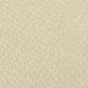 Cadeiras de jantar 2 pcs tecido cor creme