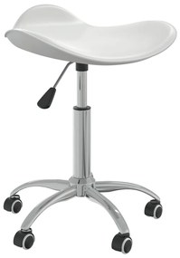 vidaXL Banco de salão/spa couro artificial branco