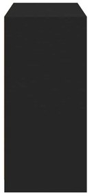 Roupeiro 77x48x102 cm derivados de madeira preto