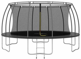Conjunto de trampolim redondo 488x90 cm 150 kg