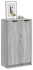 Sapateira 59x35x100 cm derivados de madeira sonoma cinza