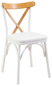 Conjunto de Mesa de Jantar Extensível Oliver – Carvalho e Branco – Mes