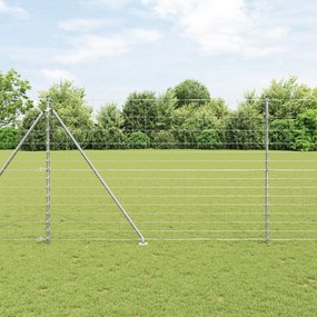 Cerca de Campo vidaXL 1.6x25 m de Aço Galvanizado