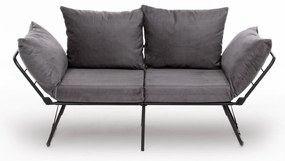 Sofá-Cama de 2 Lugares Viper – Cinzento – 150 x 78 x 60 cm