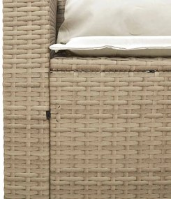 5 pcs conjunto sofás de jardim c/ almofadões empilhável vime PE
