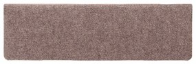 Tapetes de escada autoadesivos 30 pcs 65x21x4 cm creme