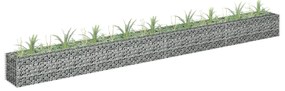 Canteiro elevado/cesto gabião 360x30x30 cm aço galvanizado