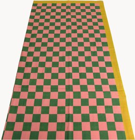 Toalha de mesa em algodão Checker