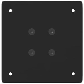 Pés de mesa de console 4 peças, preto, 72-74 cm, aço