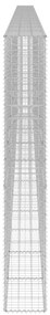 Muro gabião com tampas aço galvanizado 900x30x200 cm