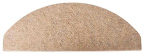 Tapetes de escada adesivos 30 pcs 65x22,5x3,5 cm bege
