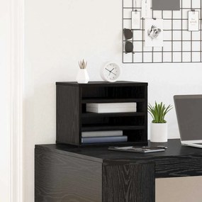 Organizador de Mesa Carvalho Preto 36x26x29,5 cm Madeira Derivada