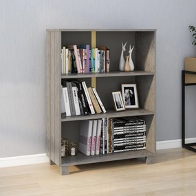 vidaXL Estante HAMAR 85x35x112 cm pinho maciço cinza-claro