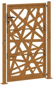 Portão de jardim 105x155 cm design de luz em aço resistente