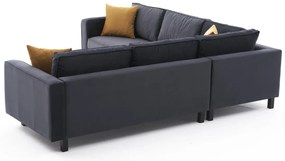Sofá de Canto Kale – Antracite – 258 x 83 x 258 cm