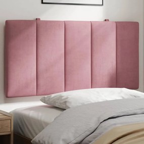 Almofadão de cabeceira 100 cm veludo rosa