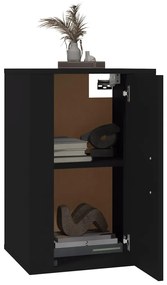 Móveis de TV de parede 2 pcs 40x34,5x60 cm preto