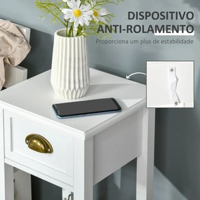 Mesa de Apoio com Gaveta - Design Clássico