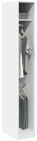 Roupeiro 30x50x200 cm derivados de madeira branco