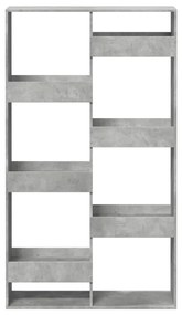 Estante 100x33x175 cm derivados de madeira cinzento cimento