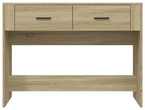 Mesa consola 100x39x75 cm derivados de madeira carvalho sonoma