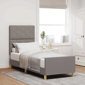 Cama vidaXL Taupe 80x200 cm em Tecido