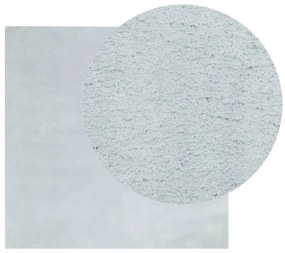 Tapete pelo curto macio e lavável HUARTE 160x160 cm azul