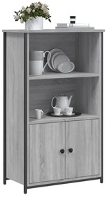 Aparador alto 62x32x103,5 cm derivados de madeira cinza sonoma