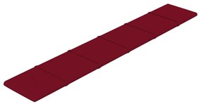 Painel de parede 12 pcs 90x15 cm veludo 1,62 m² vermelho tinto