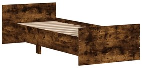 Estrutura de Cama Moona - 75x190 cm - Madeira Rustica - Design Moderno